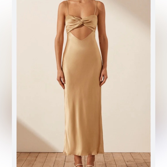 Shona Joy Dresses & Skirts - Shona Joy NWT Oliviera Twist Front Midi Dress size 2